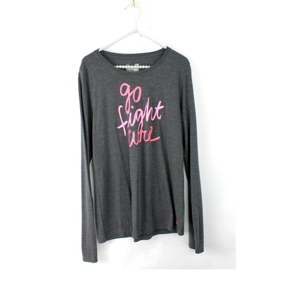 Under Armour Tops - Under Armour Go Fight Cure Logo Long Sleeve Tee